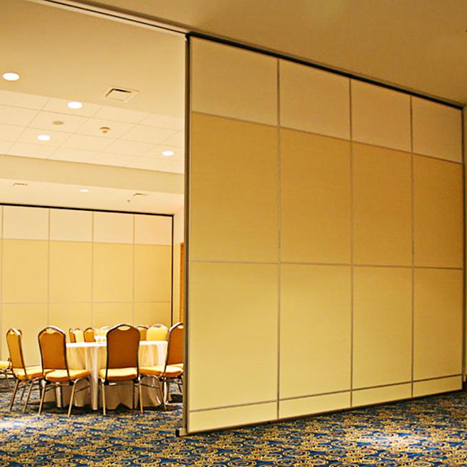 Function Interior Office Portable Wood Movable Partition Walls With Aluminum Track System 0