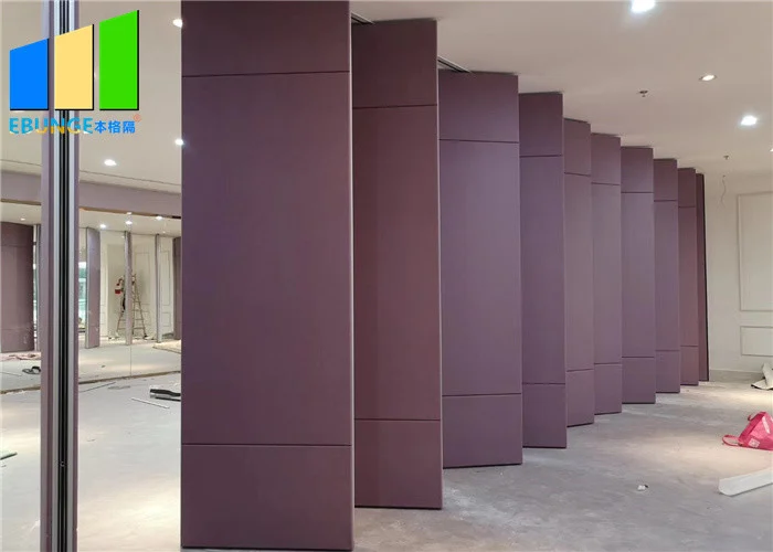 Fve Star Hotel Top Hanging Operable Temporary Movable Partition Walls