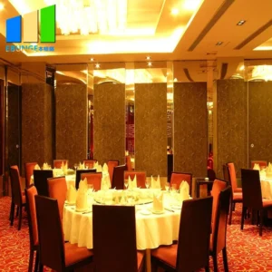 Gallery Acoustic Room Dividers Restaurant Aluminium Sliding Door