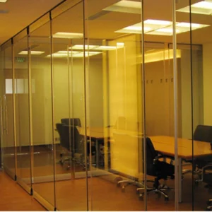 Glass Partition Walls , Folding Interior Glass Door , Demountable Partition