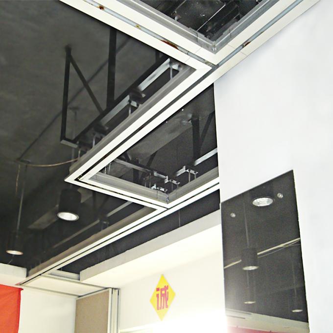 Good Sound Insulation Office Sliding Partition Walls , Aluminium Frame Movable Room Dividers 1