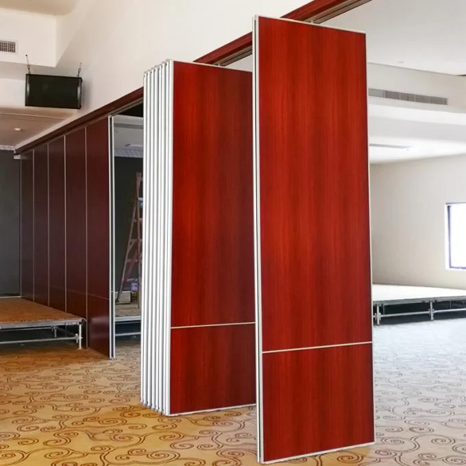 Great Hall Wooden Partition Walls Sliding Acoustic Panel 6m Height 0