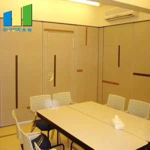 Hanging Movable Wood Folding Soundproof Acoustic Room Divider For Banquet Hall