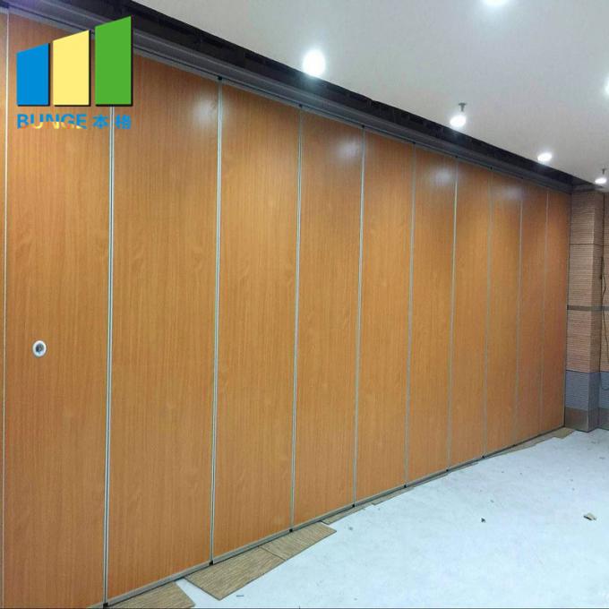 Hanging Operable Wooden Movable Sound Proof Partitions For Hotel 1