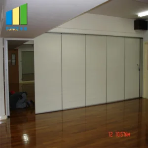 Hanging Operable Wooden Movable Sound Proof Partitions For Hotel