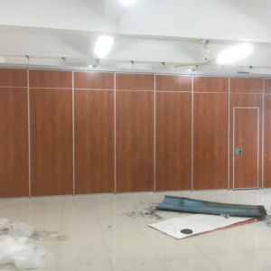 Hanging System Foldable Acoustic Movable Partition Walls Aluminum Frame 6m Height