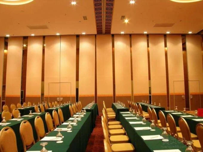 Hanging System Soundproofing Sliding Partition Walls Movable Rolling Wooden 1