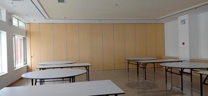 Height 4m Sliding Door Hanging Rollers Movable Partition Walls For Restaurant / Churches 0