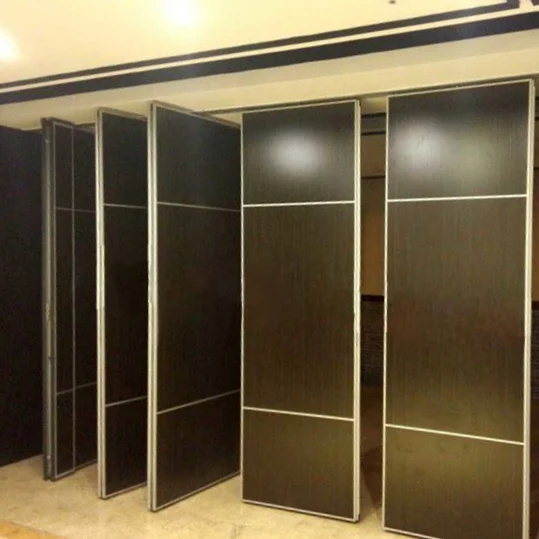 High Sound Insulation Acoustic Operable Partition Walls With Aluminum Frame 2