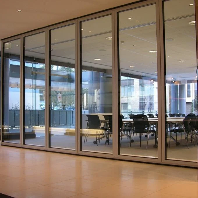 Hot Folding Partition Walls With Door Sliding Partition Glass Wall 0