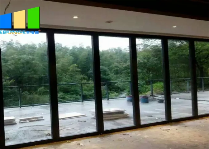 Hot Sale Folding Office Glass Partition Door Sliding Partition Wall 3