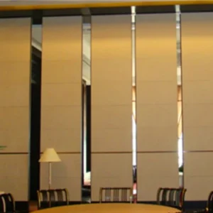 Hotel Acoustic Folding Partition Wall Divide Space Top Hanging System / Soundproof Room Dividers