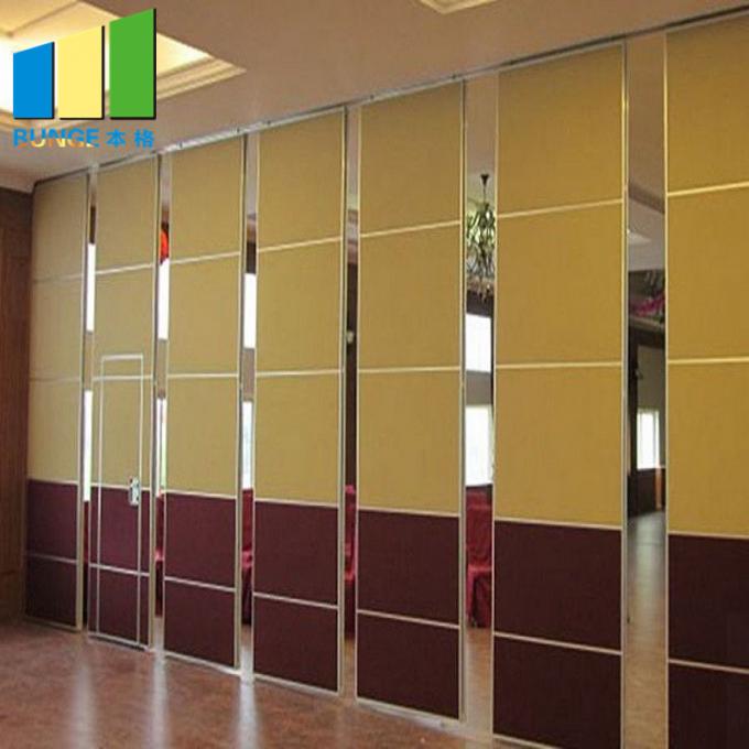 Hotel Acoustic Movable Sound Proof Partition Panel System With Door 1