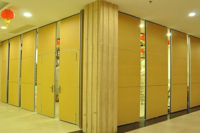 Hotel Acoustic Rolling Operable Partition Walls With Sliding Door 1