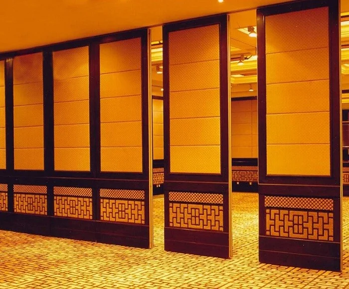 Hotel Acoustic Rolling Operable Partition Walls With Sliding Door