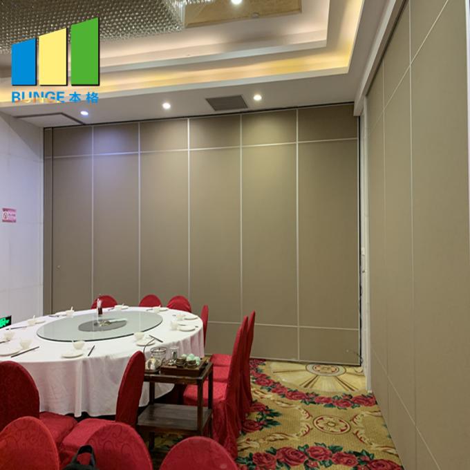Hotel Acoustic Temporary Sound Proof Partitions Sliding Folding System 1