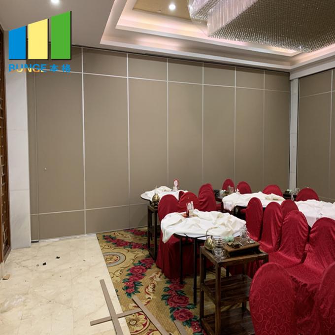 Hotel Acoustic Temporary Sound Proof Partitions Sliding Folding System 2