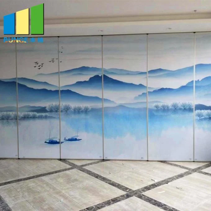 Hotel Ballroom Retractable Mobile Acoustic Partition Movable Walls System 1