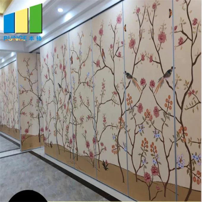 Hotel Ballroom Retractable Mobile Acoustic Partition Movable Walls System 2