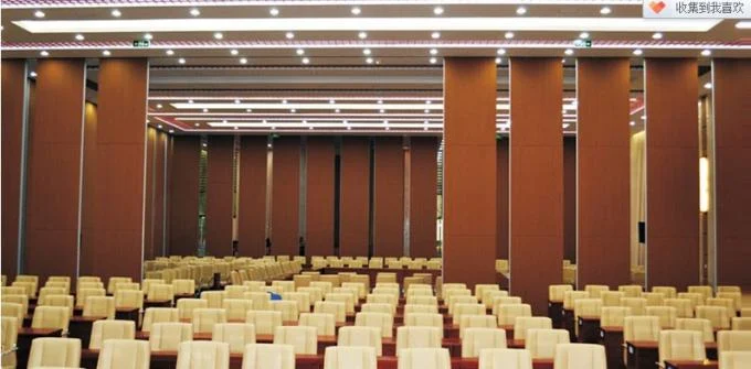 Hotel Banquet Hall Acoustic Movable Walls Floor To Ceiling Track Aluminium Wheel 0