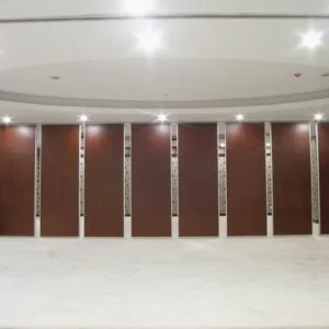 Hotel Banquet Hall Acoustic Movable Walls Floor To Ceiling Track Aluminium Wheel