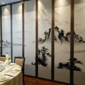Hotel Banquet Hall Acoustic Partition Walls Landscaping Leather Finishes ISO 9001