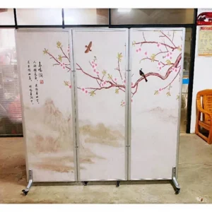 Hotel Folding Partition Wall / Doors With Wheels Indonesia Hospital Movable Folding Partition Wall