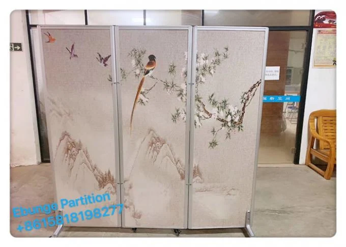Hotel Folding Partition Wall / Doors With Wheels Indonesia Hospital Movable Folding Partition Wall 2