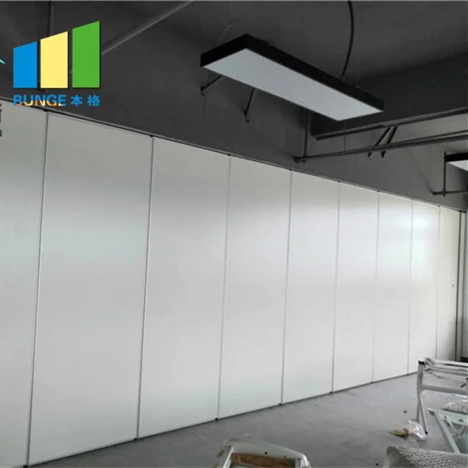 Hotel Hanging Acoustic Room Dividers Restaurant Folding Sliding Partition Wall System 0