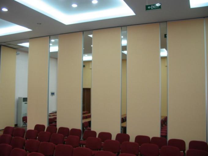 Hotel Leather Surface Acoustic Room Dividers , Panel Thickness 65 mm 0