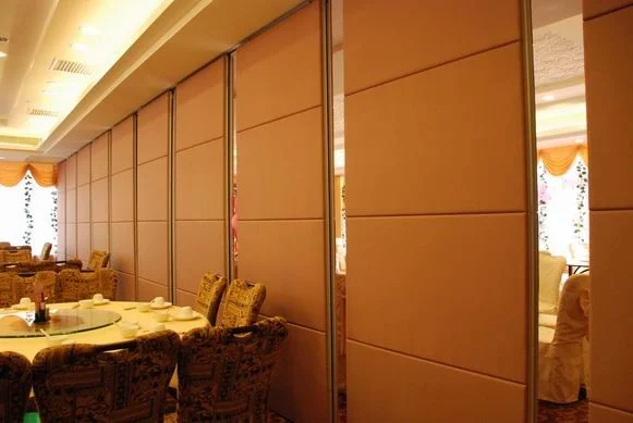 Hotel Leather Surface Acoustic Room Dividers , Panel Thickness 65 mm