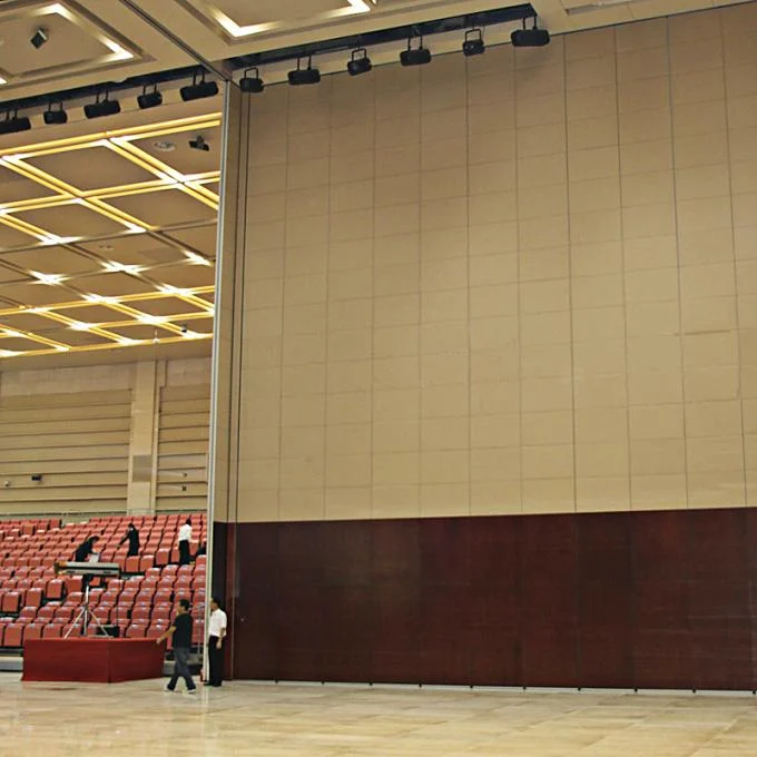Hotel Melamine Finish Fire Rated Sound Insulation Sliding Folding Movable Wall Partition 2