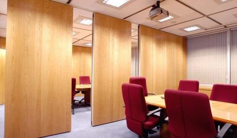 Interior Decorative Movable Sliding Sound Proof Partition Wall 1230mm Width 0