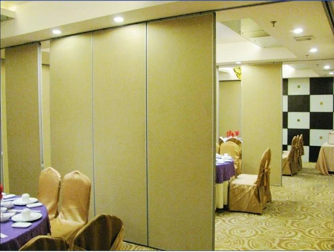 Hotel Movable Folding Partition Walls With Aluminum Trolley And Ceiling Tracks 2