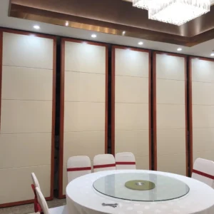 Hotel Removable Wall Partitions Floor To Ceiling Sliding Aluminium Track System
