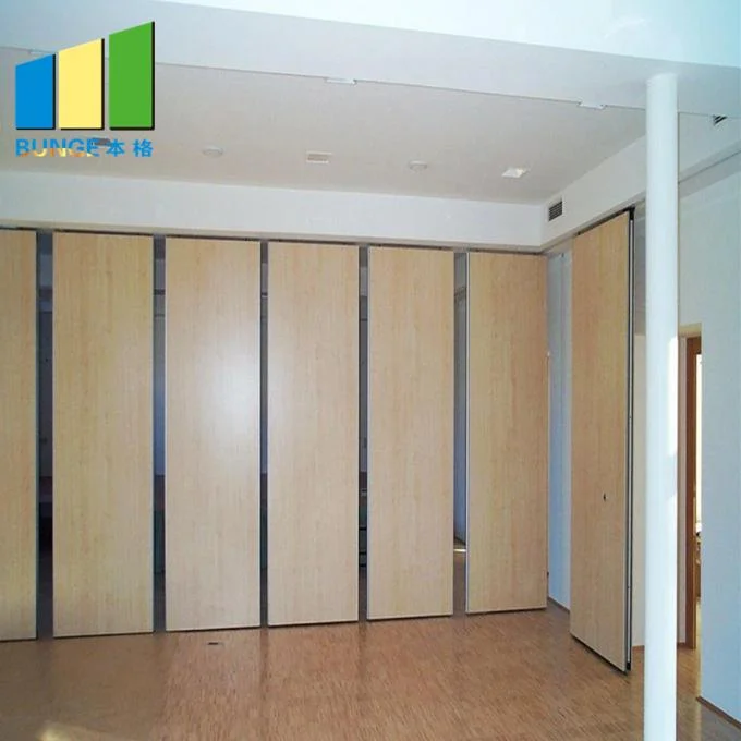 Hotel Restaurant Sliding Acoustic Partition Wall / Hanging Soundproof Room Dividers Partitions 1