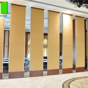 Hotel Room Divider Folding Door Divider Customized Color Movable Partition Wall For Interior Design