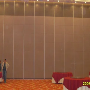 Hotel Sliding Partition Walls , Folding Wall Sound Proof Door No Floor Track