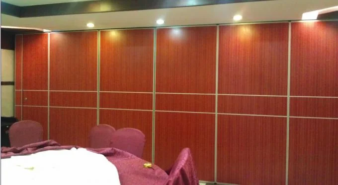 Hotel Wooden Acoustic Rolling Wall Partition With Sliding Doors 0