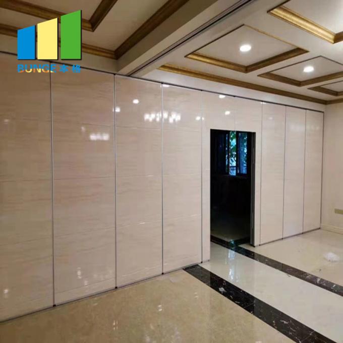 India Acoustic Office Villa Sliding Door Partition Wall With Fabric Melamine 1