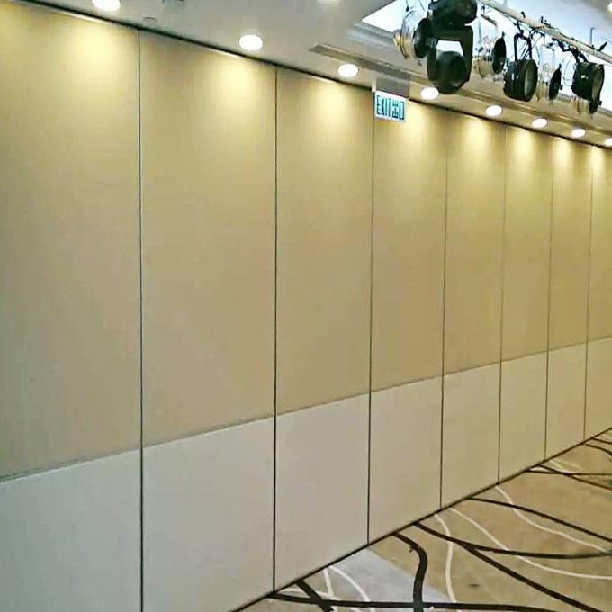 India Acoustic Office Villa Sliding Door Partition Wall With Fabric Melamine 2