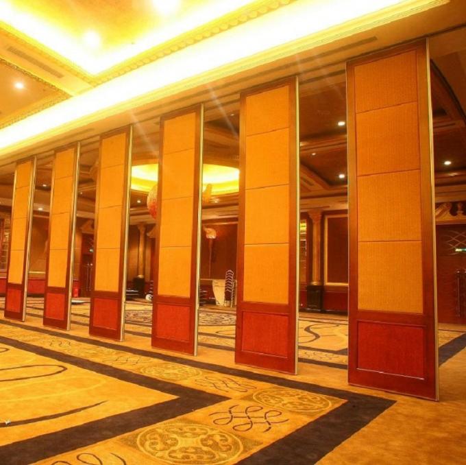 Interior Aluminum Sliding Folding 65mm Movable Partition Walls For Meeting Room 0