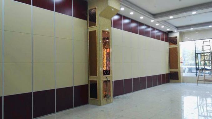 Interior Commercial Auditorium Folding Room Dividers With Aluminium Track Roller 1
