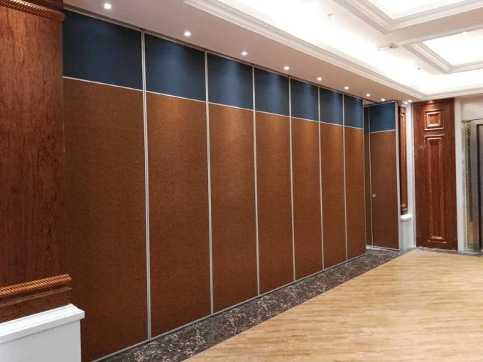 Interior Commercial Folding Movable Wooden Partition Wall Panel Width 1230 mm 2