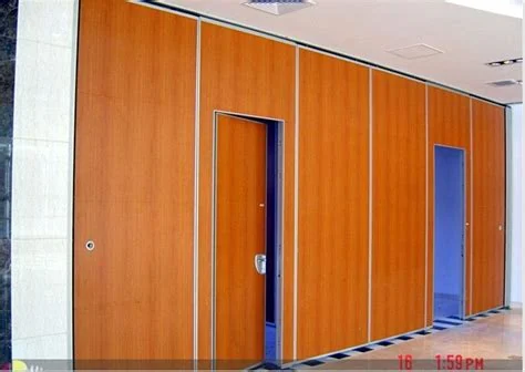Interior Decorative Movable Sliding Sound Proof Partition Wall 1230mm Width 1