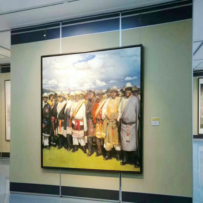 Interior Hidden Door Folding Exhibition Partition Walls / Movable Gallery Walls 1