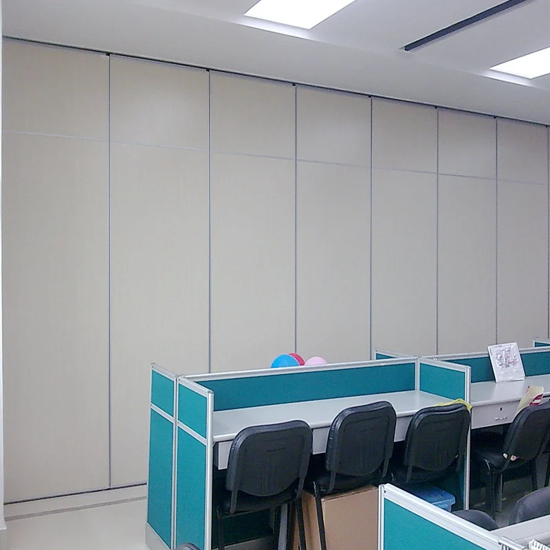 Interior Office Partition Walls , Folding Room Dividers with Sliding Aluminium Track Roller