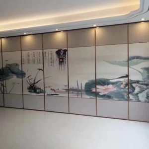 Interior Position Sliding Partition Walls For Banquet Hall Sound Insulation / Fireproof