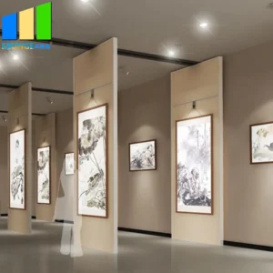 Interior Temporary Folding Partition Walls Removable Foldable Wall Divider Sliding Dining Hall Partition For Exhibition