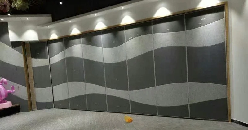 Interior Wood Folding Doors Office Acoustic Room Dividers , Sound Proof Movable Partition Walls